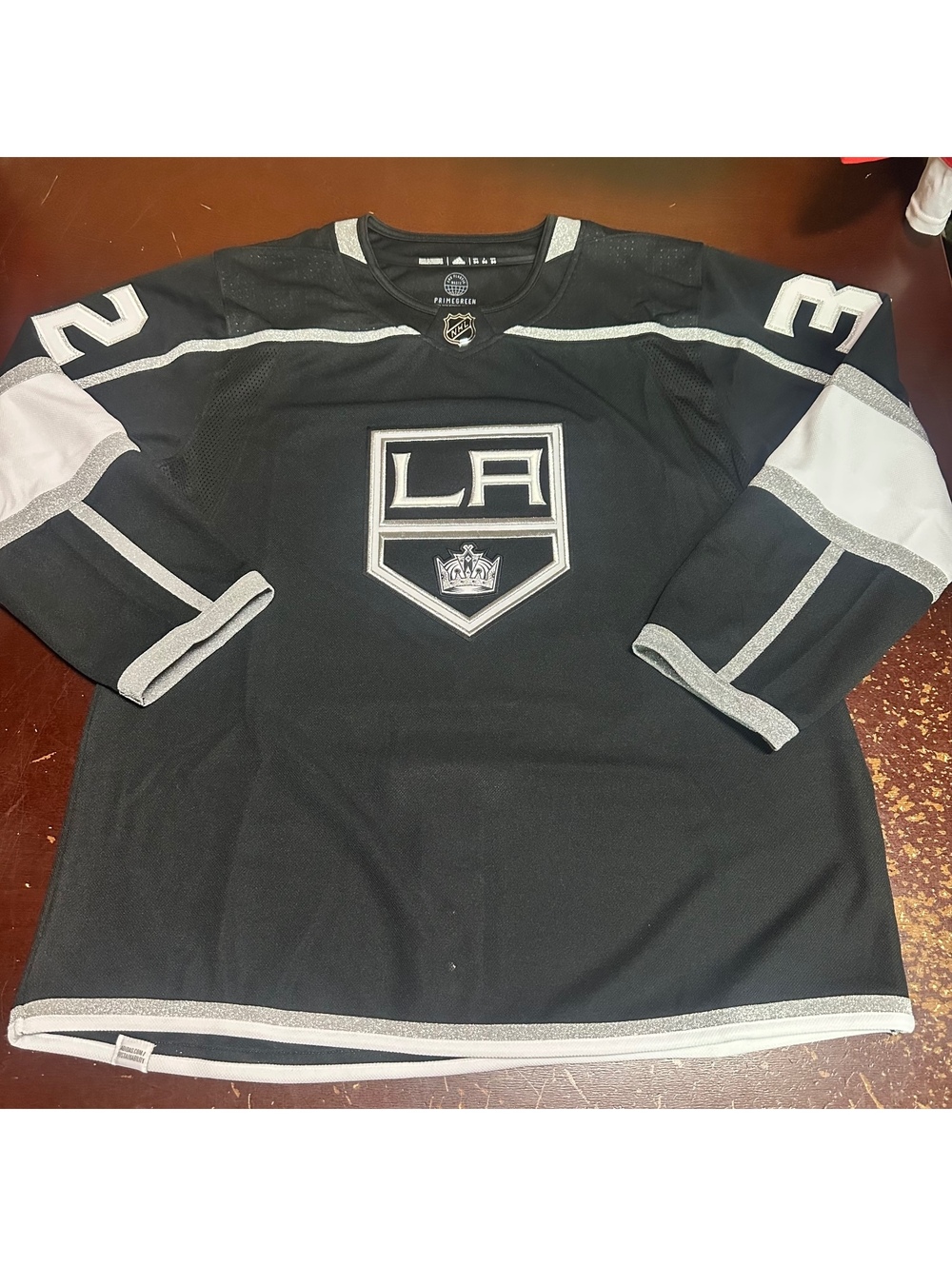 ADIDAS Jonathan Quick Los Angeles Kings NHL Jersey Black Men LARGE LA #32